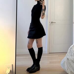 Eytys black leather chelsea ankle